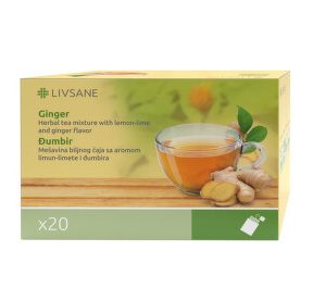 LIVSANE Čaj đumbir 20 filter kesica