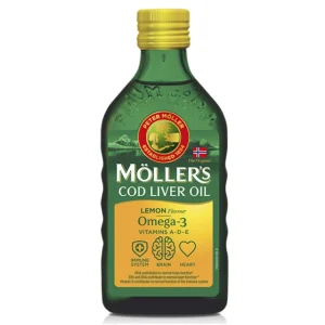 Moller's Omega-3 ulje jetre bakalara, ukus limuna, 250 ml