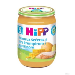 Hipp kašica ćuretina sa pire krompirom i kukuruzom 190g